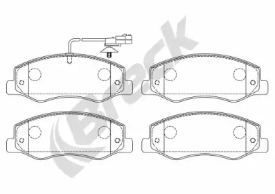 Комплект тормозных колодок, дисковый тормоз BRECK купить